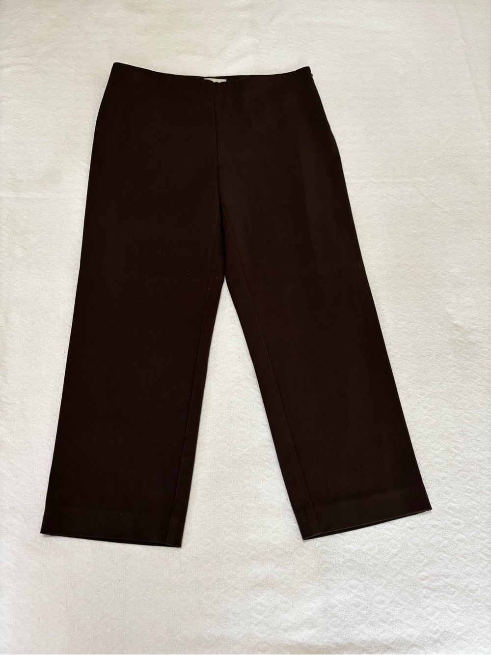 Talbots Women’s Cropped High Waisted  Pants — Chocolate Brown